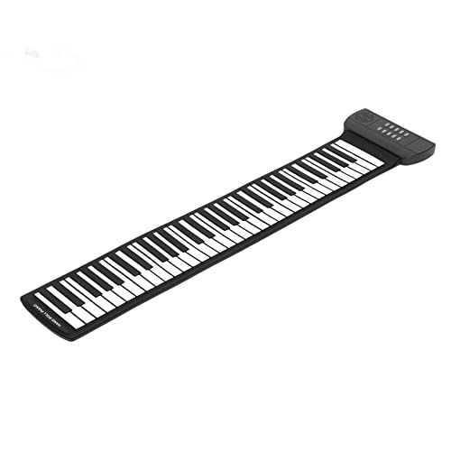 Keyboard Piano, Piano 61 Tasten Handroll Toy Keyboard für Alle Altersgruppen (PM61) von TARSHYRY