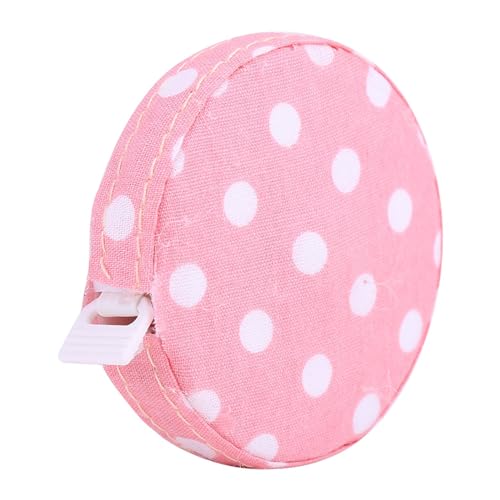 Klebeband für Körpermessungen, Körpermessband Genaue Bandmessung Tapeline 1PC 150 Cm/60 Zoll Band Messung Körpermessband Körperfitness Messung Einverrückter Lineal (Nr. 4 Rose Base White Dot) von TARSHYRY