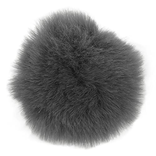 Künstliches Fell -Lapel -Mikrofon Windmuff, Künstliches Pelz Lavalier Mikrofon Windschutzscheiben Pelz Lappel Windschutzscheiben Lavalier Mikrofone Windschutzscheibe Windmuff Clamp/Holder auf (GRAY) von TARSHYRY