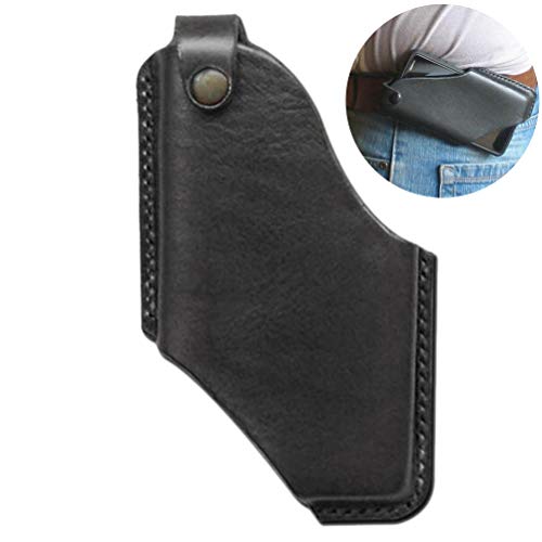 Leder -Telefonhülle, Retro PU Leder Telefon Holster Schutz Mobiltelefone Belt Beutel Holster Cover Hülle Handy Telefon für Men Belt für Smartphone (#2) von TARSHYRY
