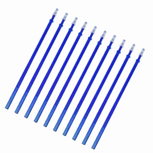 Löschbare Stifte, Blaue Tinte Löschbare Gel -Tintenstift Nachfüllungen mit Feinem Punkt 0,5 Mm Ersatzgel -Stift Nachfüllungen Stift Gelstifte für das Schreiben von Löschungsstiften School (10PCS) von TARSHYRY