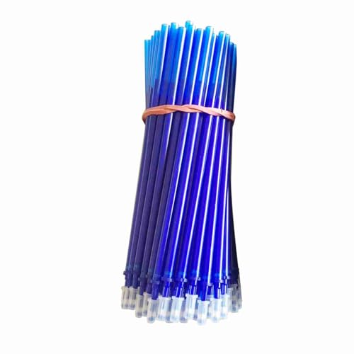 Löschbare Stifte, Blaue Tinte Löschbare Gel -Tintenstift Nachfüllungen mit Feinem Punkt 0,5 Mm Ersatzgel -Stift Nachfüllungen Stift Gelstifte für das Schreiben von Löschungsstiften School (50pcs) von TARSHYRY