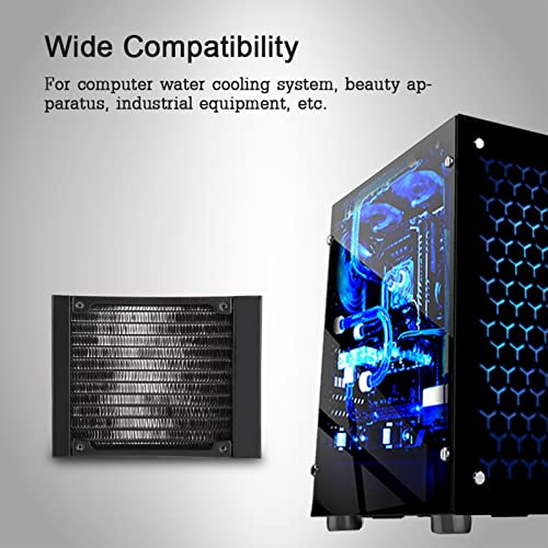 PC -Kühler, Kühler - Wärmetauscher Kühlerkühlerkühler Wärmetauscher Wasserkühlkühler für PC CPU CO2 Wasserkühlsystem Computer (120 mm) von TARSHYRY