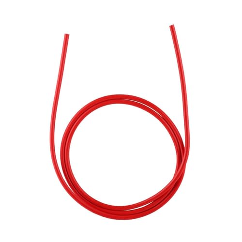 PTFE -Röhrchen, Teflonrohr PTFE 3D -Druckerzubehör Ptee Rohr Düsenrohr Pneumatikanschlusses Anschlussanschluss für 3D Drucker 1 M 2 * 4mm (Rot) von TARSHYRY