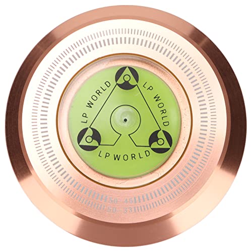 Plattenspieler, Plattenspieler Player -Platten -Gewichtsklemmen mit Bubble Leveling Records für Record Player 50Hz (Roségold) von TARSHYRY