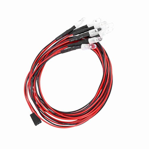 RC Light Kit, RC Car Lights 8 LEDS LED LED LEGSETE WHITE- UND RED LEDS Scheinwerfer Rücklicht RC Leuchten für 1/10 RC -Auto -LKW -Crawler RC Light Kit, RC Car Lights 8 LEDS LED LED LEGSETE WHITE- UND RED LEDS Scheinwerfer Rücklicht RC Leuchten für 1/10 RC -Auto -LKW -Crawler von TARSHYRY