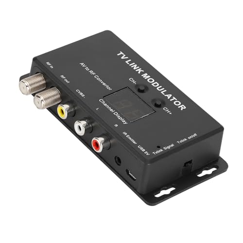 RF -Modulator, IR Extender -Adapter TM70 UHF TV Link Modulator mit USB -Kabel -Empfangskabel AV HF -Konverter für PC -Laptop PS3 TV STB VHS VCR Camera DVD RF -Modulator, IR Extender -Adapter TM70 UHF TV Link Modulator mit USB -Kabel -Empfangskabel AV HF -Konverter für PC -Laptop PS3 TV STB VHS VCR Camera DVD von TARSHYRY