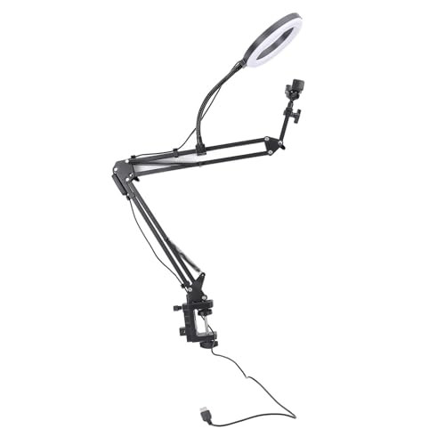 Ringlicht, Overhead -Telefonhalterung mit Ringlicht LED -Schreibtisch mit Klemmschreibtisch für Telefon für Wimpernverlängerung Maniküre Schönheit Ringlicht, Overhead -Telefonhalterung mit Ringlicht LED -Schreibtisch mit Klemmschreibtisch für Telefon für Wimpernverlängerung Maniküre Schönheit von TARSHYRY
