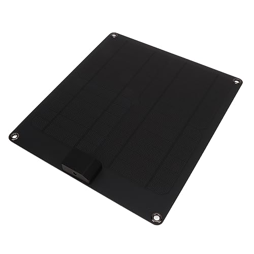 Solarbatterie R, Solarmodule 15W Solar Battery R-Kit mit Wasserdichtem und Schockabsorbierenden Funktionen Solarauto-Batterie R füR Motorräder, Boote oder Wohnmobile (BLACK) von TARSHYRY