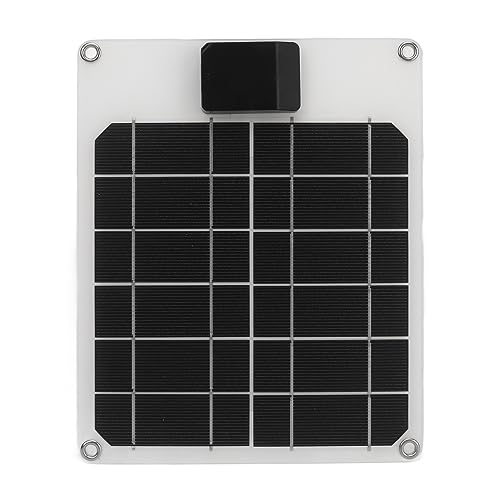 Solarbatterie R, Solarmodule 5W 5V RV Solar Panel mit Unserem RV Solar Panel -Trickle R füR Motorräder, Boote, Traktoren, Anhänger, Lastwagen, Rasenmäher, Wohnmobile und Darüber Hinaus (WHITE) von TARSHYRY