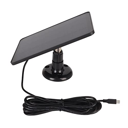 Solarmodule, Solarpanel R -Kamera Solarpanel 5V 4W Hocheffizienz mit IP65 Wasserdichtes Kamera R füR Micro USB C (BLACK) von TARSHYRY