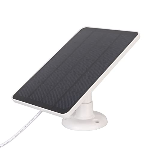 Solarmodule, Solarpanel R -Kamera Solarpanel 5V 4W Hocheffizienz mit IP65 Wasserdichtes Kamera R füR Micro USB C (WHITE) von TARSHYRY