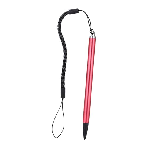 Stylus Stift für Touchscreen, Stylus Pen Screen Touch Painting Stift mit Spring Seilstylisten Stifte für Touchscreens für POS PDA Navigator (Rot) von TARSHYRY