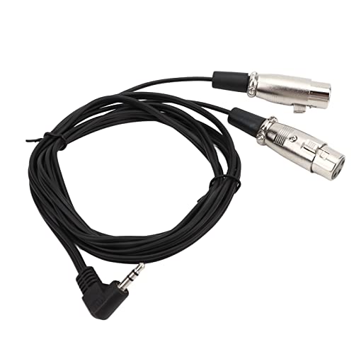 TARSHYRY Audio -Splitter für Kopfhörer, Rechter Winkel XLR -Kunststoff mit Hoher Getrieberate Rechtwinkliger XLR Kabel für Kameras (30 cm) von TARSHYRY