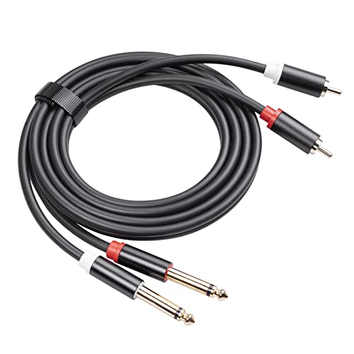 TARSHYRY Audiokabel, Dual 1/4 '' Ts to Dual Audio -Interconnect -Kabel Männlich Ts Bis 2 Adapter Kabelkabelgold Platten Stecker Männlicher Stecker Adapter Phono Kabel Männlich zu TARSHYRY Audiokabel, Dual 1/4 '' Ts to Dual Audio -Interconnect -Kabel Männlich Ts Bis 2 Adapter Kabelkabelgold Platten Stecker Männlicher Stecker Adapter Phono Kabel Männlich zu von TARSHYRY