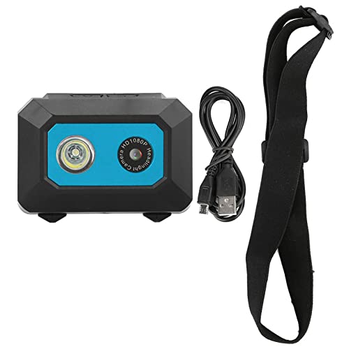 TARSHYRY HD 1080p Sportkamera Head Mounted Action Video Camcorder DVR Recorder Super Bright Scheinwerge Ultra Weitwinkel Größe Langer Ausdauer für Outdoor -Sportarten (Schwarz Blau) von TARSHYRY