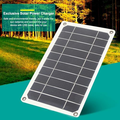 TARSHYRY Solar Power Bank, Tragbares Solarpanel 10W Tragbarer Solar R Tragbar von TARSHYRY