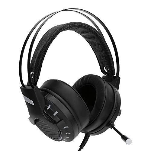 TARSHYRY USB -Gaming -Headset, Computer Headset mit Mikrofonspiel Kopfhörern Verkabelt Surround Sound mit UDB LED Licht Mikrofon für PC für Laptop, Call Center von TARSHYRY