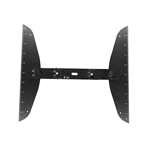 Treppenmetervorlage Werkzeug, Treppenmeter -Jig -Treppenstreads Template Werkzeugschreiberschreiber 11 Bis 60 Zoll Messungstreppenstich für Treppen, Riser, Regal und Schnitttrockenbau (BLACK) von TARSHYRY