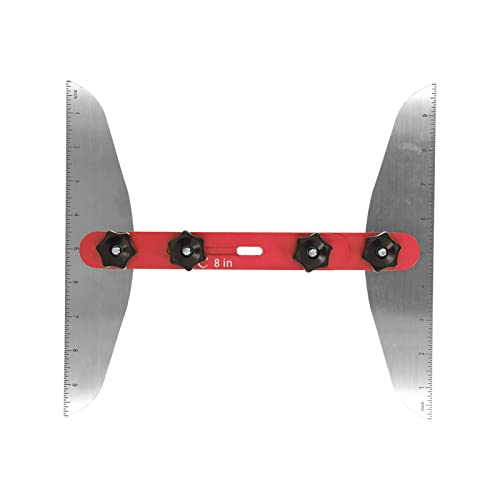 Treppenmetervorlage Werkzeug, Treppenmeter -Jig -Treppenstreads Template Werkzeugschreiberschreiber 11 Bis 60 Zoll Messungstreppenstich für Treppen, Riser, Regal und Schnitttrockenbau (Rot) von TARSHYRY