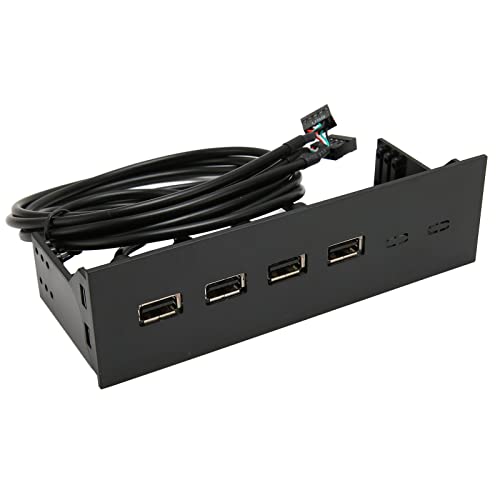 USB -Frontplatte, USB -Frontplattenadapter 5,25 Zoll USB2.0 Hub Frontplatte mit Multifunktionalen 4 Anschlüssen 19Pin Optischer Antriebsantriebsvorderpanel Hub für 5,25 Zoll PC USB -Frontplatte, USB -Frontplattenadapter 5,25 Zoll USB2.0 Hub Frontplatte mit Multifunktionalen 4 Anschlüssen 19Pin Optischer Antriebsantriebsvorderpanel Hub für 5,25 Zoll PC von TARSHYRY