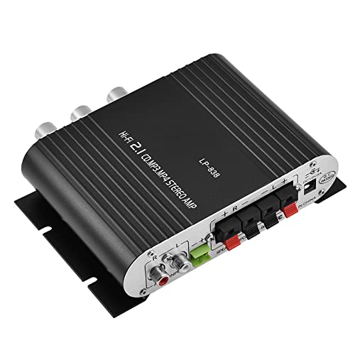 Verstärker, Amplificador de HiFi 2.1 Stereo -Bass -Auto Home Home Power Verstärker Stereoverstärker Stereoverstärker Amp (BLACK) von TARSHYRY