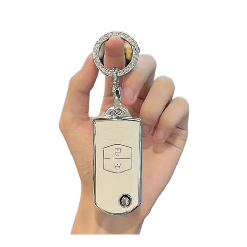 Autofernbedienungen 2 3 Tasten Weiche TPU Schlüsselhalter Für Mazda 2 3 5 6 CX7 CX9 RX8 MX5 MPV Für Demio Auto Flip Key Cover Case Shell Fob Schlüsselanhänger Schutz Autoschlüssel Hülle(2 BTN WHITE Se Autofernbedienungen 2 3 Tasten Weiche TPU Schlüsselhalter Für Mazda 2 3 5 6 CX7 CX9 RX8 MX5 MPV Für Demio Auto Flip Key Cover Case Shell Fob Schlüsselanhänger Schutz Autoschlüssel Hülle(2 BTN WHITE Se von TASEKI