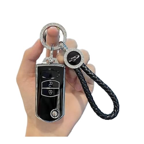 Autofernbedienungen 2 3 Tasten Weiche TPU Schlüsselhalter Für Mazda 2 3 5 6 CX7 CX9 RX8 MX5 MPV Für Demio Auto Flip Key Cover Case Shell Fob Schlüsselanhänger Schutz Autoschlüssel Hülle(2 BTN Black Se Autofernbedienungen 2 3 Tasten Weiche TPU Schlüsselhalter Für Mazda 2 3 5 6 CX7 CX9 RX8 MX5 MPV Für Demio Auto Flip Key Cover Case Shell Fob Schlüsselanhänger Schutz Autoschlüssel Hülle(2 BTN Black Se von TASEKI