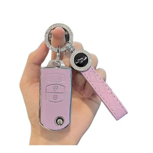 Autofernbedienungen 2 3 Tasten Weiche TPU Schlüsselhalter Für Mazda 2 3 5 6 CX7 CX9 RX8 MX5 MPV Für Demio Auto Flip Key Cover Case Shell Fob Schlüsselanhänger Schutz Autoschlüssel Hülle(2 BTN PURPLE S Autofernbedienungen 2 3 Tasten Weiche TPU Schlüsselhalter Für Mazda 2 3 5 6 CX7 CX9 RX8 MX5 MPV Für Demio Auto Flip Key Cover Case Shell Fob Schlüsselanhänger Schutz Autoschlüssel Hülle(2 BTN PURPLE S von TASEKI