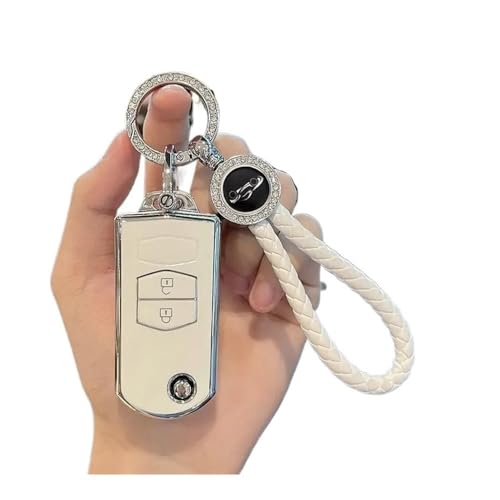 Autofernbedienungen 2 3 Tasten Weiche TPU Schlüsselhalter Für Mazda 2 3 5 6 CX7 CX9 RX8 MX5 MPV Für Demio Auto Flip Key Cover Case Shell Fob Schlüsselanhänger Schutz Autoschlüssel Hülle(2 BTN WHITE Se Autofernbedienungen 2 3 Tasten Weiche TPU Schlüsselhalter Für Mazda 2 3 5 6 CX7 CX9 RX8 MX5 MPV Für Demio Auto Flip Key Cover Case Shell Fob Schlüsselanhänger Schutz Autoschlüssel Hülle(2 BTN WHITE Se von TASEKI