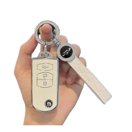 Autofernbedienungen 2 3 Tasten Weiche TPU Schlüsselhalter Für Mazda 2 3 5 6 CX7 CX9 RX8 MX5 MPV Für Demio Auto Flip Key Cover Case Shell Fob Schlüsselanhänger Schutz Autoschlüssel Hülle(3 BTN WHITE Se Autofernbedienungen 2 3 Tasten Weiche TPU Schlüsselhalter Für Mazda 2 3 5 6 CX7 CX9 RX8 MX5 MPV Für Demio Auto Flip Key Cover Case Shell Fob Schlüsselanhänger Schutz Autoschlüssel Hülle(3 BTN WHITE Se von TASEKI