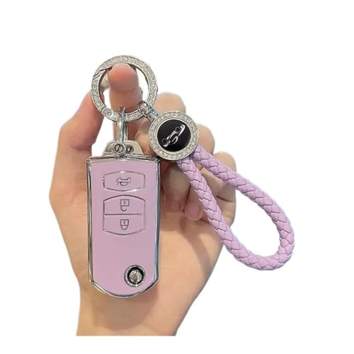 Autofernbedienungen 2 3 Tasten Weiche TPU Schlüsselhalter Für Mazda 2 3 5 6 CX7 CX9 RX8 MX5 MPV Für Demio Auto Flip Key Cover Case Shell Fob Schlüsselanhänger Schutz Autoschlüssel Hülle(3 BTN PURPLE S Autofernbedienungen 2 3 Tasten Weiche TPU Schlüsselhalter Für Mazda 2 3 5 6 CX7 CX9 RX8 MX5 MPV Für Demio Auto Flip Key Cover Case Shell Fob Schlüsselanhänger Schutz Autoschlüssel Hülle(3 BTN PURPLE S von TASEKI
