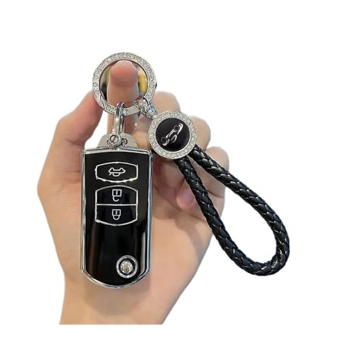 Autofernbedienungen 2 3 Tasten Weiche TPU Schlüsselhalter Für Mazda 2 3 5 6 CX7 CX9 RX8 MX5 MPV Für Demio Auto Flip Key Cover Case Shell Fob Schlüsselanhänger Schutz Autoschlüssel Hülle(3 BTN Black Se Autofernbedienungen 2 3 Tasten Weiche TPU Schlüsselhalter Für Mazda 2 3 5 6 CX7 CX9 RX8 MX5 MPV Für Demio Auto Flip Key Cover Case Shell Fob Schlüsselanhänger Schutz Autoschlüssel Hülle(3 BTN Black Se von TASEKI