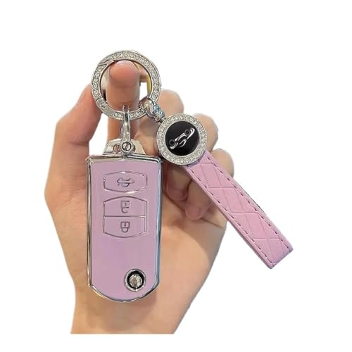 Autofernbedienungen 2 3 Tasten Weiche TPU Schlüsselhalter Für Mazda 2 3 5 6 CX7 CX9 RX8 MX5 MPV Für Demio Auto Flip Key Cover Case Shell Fob Schlüsselanhänger Schutz Autoschlüssel Hülle(3 BTN PURPLE S Autofernbedienungen 2 3 Tasten Weiche TPU Schlüsselhalter Für Mazda 2 3 5 6 CX7 CX9 RX8 MX5 MPV Für Demio Auto Flip Key Cover Case Shell Fob Schlüsselanhänger Schutz Autoschlüssel Hülle(3 BTN PURPLE S von TASEKI