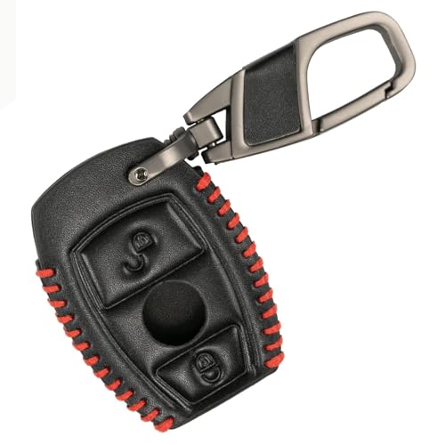 Autofernbedienungen 2-Tasten-PU-Leder-Schlüsselanhänger-Hülle Für ABCES-Klasse CLA CLS GL GLS GLA GLK SLK SLS AMG GLC Autoschlüssel Hülle von TASEKI
