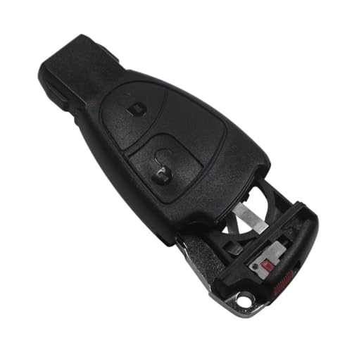 Autofernbedienungen Für MB C E ML S SL SLK CLK AMG Smart Auto Fernbedienung Schlüssel Fall Fob Shell 2/3/4 Tasten Batterie Klemme Klinge Autoschlüssel Hülle(2 B with Clamp) von TASEKI