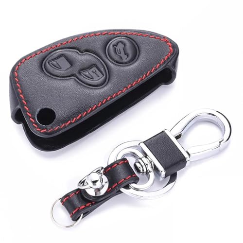 Autofernbedienungen Schlüsseletui Aus Leder Für Alfa-Fernschlüsselgehäuse, 3-Tasten-Klappschlüsselgehäuse, Schlüsselanhänger Für Alfa-Transponder, Romeo 147 156 166 GT Autoschlüssel Hülle Autofernbedienungen Schlüsseletui Aus Leder Für Alfa-Fernschlüsselgehäuse, 3-Tasten-Klappschlüsselgehäuse, Schlüsselanhänger Für Alfa-Transponder, Romeo 147 156 166 GT Autoschlüssel Hülle von TASEKI