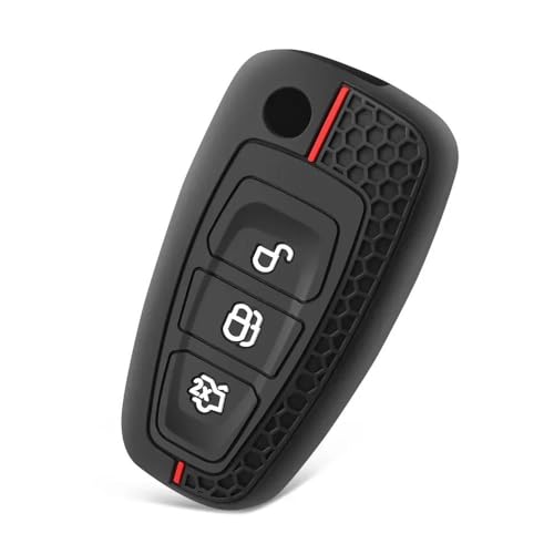 Autofernbedienungen Silikon-Autoschlüsseletui Für Ranger Für C-Max Für S-Max Für Focus Für Galaxy Für Mondeo Für Transit Für Tourneo Autoschlüsselhalter Schlüsselanhänger Autoschlüssel Hülle von TASEKI
