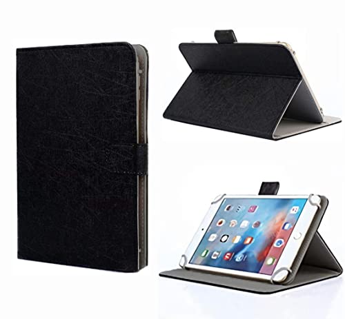 Universale Hülle 7-8 Zoll, TASVICOO Universale Tablet Schutzhülle Buchstyle Cover Standfunktion für 7/7,85/7,9/8 Zoll Tablet(Schwarz) von TASVICOO