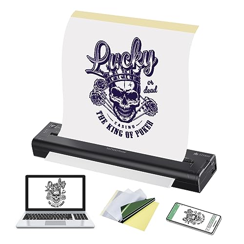 TATELF Bluetooth Stencil Drucker Wireless Thermal Stencil Printer Transfer Maschine Kopierer mit 15 Stück Transferpapier mit Android, iOS Phone und PC TATELF Bluetooth Stencil Drucker Wireless Thermal Stencil Printer Transfer Maschine Kopierer mit 15 Stück Transferpapier mit Android, iOS Phone und PC von TATELF