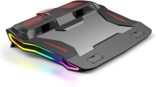 RGB-Gaming-Laptop-Kühler, Verstellbarer Notebook-Ständer, 3000 U/min, leistungsstarkes Luftstrom-Kühlkissen for 12-17-Zoll-Laptops RGB-Gaming-Laptop-Kühler, Verstellbarer Notebook-Ständer, 3000 U/min, leistungsstarkes Luftstrom-Kühlkissen for 12-17-Zoll-Laptops von TATSEN