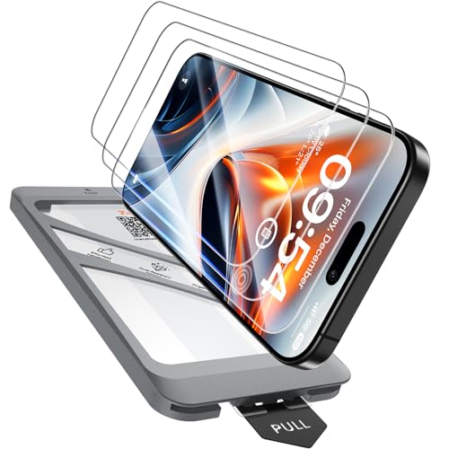 TAURI 3 Stück für iPhone 16 Pro Max Panzerglas 6,9" mit Auto-Installation, Gehärtete Glas Displayschutz, Full Screen Stoßfest Schutzglas, Anti-Fingerabdruck, Anti-Bubbles Schutzfolie TAURI 3 Stück für iPhone 16 Pro Max Panzerglas 6,9" mit Auto-Installation, Gehärtete Glas Displayschutz, Full Screen Stoßfest Schutzglas, Anti-Fingerabdruck, Anti-Bubbles Schutzfolie von TAURI