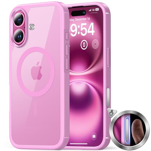 TAURI für iPhone 13/15/16 Hülle mit Schutzfolie (Rosa, iPhone 16 6.1") TAURI für iPhone 13/15/16 Hülle mit Schutzfolie (Rosa, iPhone 16 6.1") von TAURI