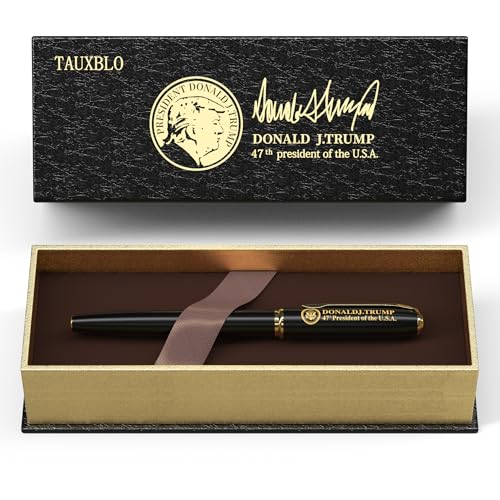 Luxuriöser schwarzer Kugelschreiber mit 24-karätigem Gold-Finish, bester glatter Schreibstift für Männer und Frauen, Büro-Schreibtischzubehör, ausgefallene Designer-Stifte, tolles Geschenkset für Luxuriöser schwarzer Kugelschreiber mit 24-karätigem Gold-Finish, bester glatter Schreibstift für Männer und Frauen, Büro-Schreibtischzubehör, ausgefallene Designer-Stifte, tolles Geschenkset für von TAUXBLO