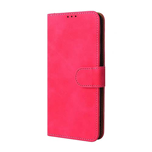 TAUYN Hülle für Doogee S86/S86 Pro, Premium PU/TPU Leder Handyhülle, Stoßfest Flip Brieftasche Handy Cover, mit Kartenfach - Rot von TAUYN