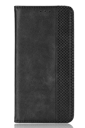 TAUYN Hülle für Nokia G22, Premium Leder PU/TPU Flip Folio Tasche Handyhülle, mit [Kartenfach] [Magnetverschluss] Standfunktion Brieftasche Handy Cover - Schwarz von TAUYN