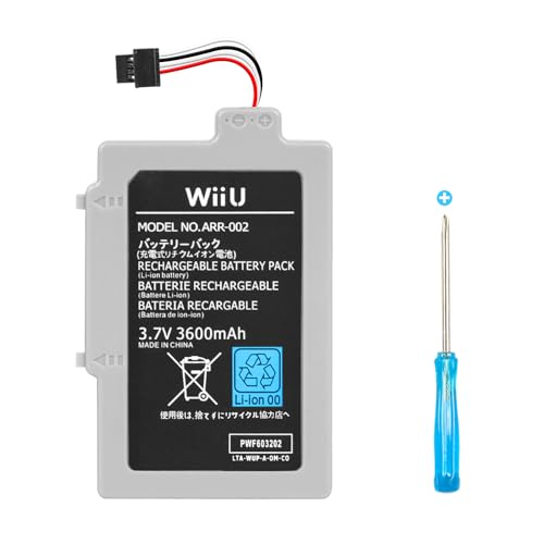 Akku für Nintendo Wii U Gamepad WUP-010 WUP-002 ARR-002 AC1748 AC1612 Gamepad Controller Wiederaufladbarer Ersatzakkupack mit Tool Akku für Nintendo Wii U Gamepad WUP-010 WUP-002 ARR-002 AC1748 AC1612 Gamepad Controller Wiederaufladbarer Ersatzakkupack mit Tool von TAYUZH