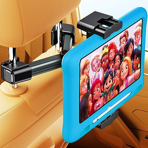 TAZENI Tablet-iPad-Halterung für Autohalterung, Rücksitz, dicke Hülle, freundliche Kopfstütze, iPad, Tablet, KFZ-Halterung, für Auto, Auto, Reisen, Essentials, Kinder, passend für 10-33 cm Geräte TAZENI Tablet-iPad-Halterung für Autohalterung, Rücksitz, dicke Hülle, freundliche Kopfstütze, iPad, Tablet, KFZ-Halterung, für Auto, Auto, Reisen, Essentials, Kinder, passend für 10-33 cm Geräte von TAZENI