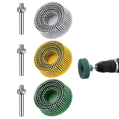 50mm Grobe Borstenscheibe mit 1/4-Zoll Schaft 50#/80#/120# Gummi Schleifbürsten Polierschleifscheibe Borstenbürstenscheibe für Bohrmaschine 50mm Grobe Borstenscheibe mit 1/4-Zoll Schaft 50#/80#/120# Gummi Schleifbürsten Polierschleifscheibe Borstenbürstenscheibe für Bohrmaschine von TAZZOR