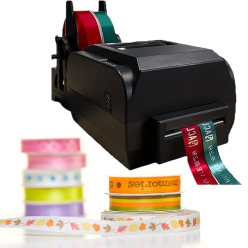 TBANVOO Mehrzeilen-Digitalbanddrucker, Satinband-Druckmaschine, Präge-Druckmaschine Für Verpackungen, Breite 25-108mm/20-50mm/12-20mm,Double von TBANVOO